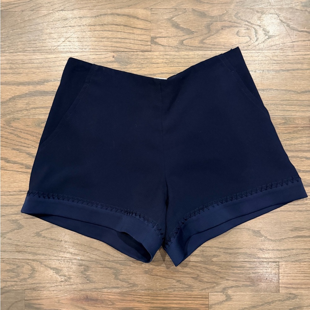 Trina Turk High Waist Navy Women's Shorts